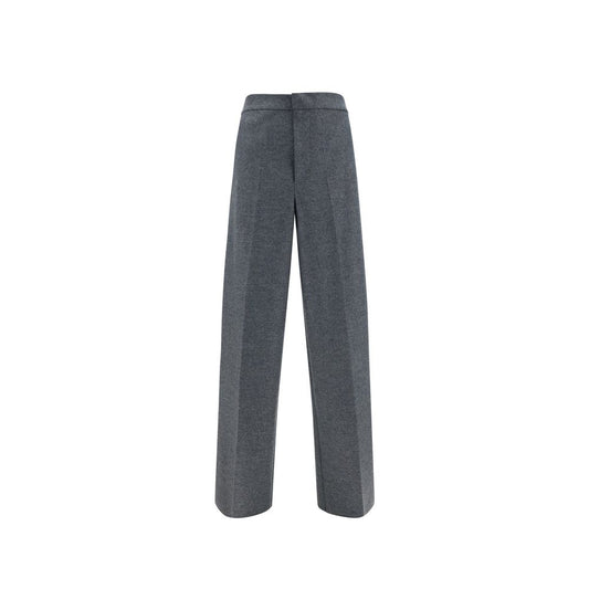 Jil Sander Grijze Casual Broek van Wol