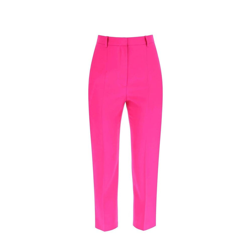 Alexander McQueen Multicolor Wool Cropped Pants