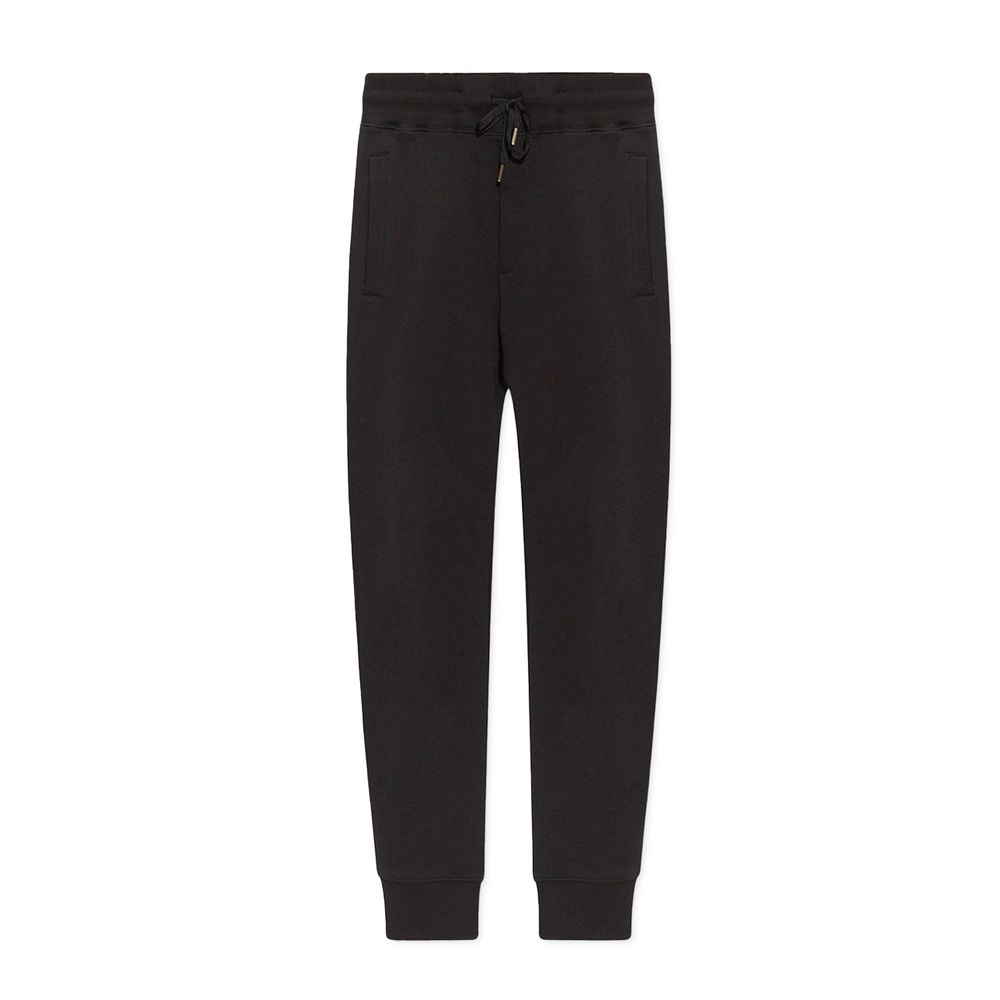 Versace Jeans Black Cotton Joggers for Men