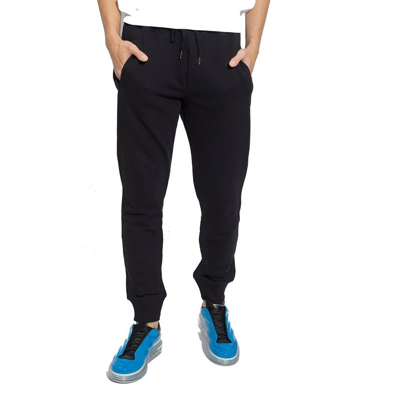 Versace Jeans Black Cotton Joggers for Men