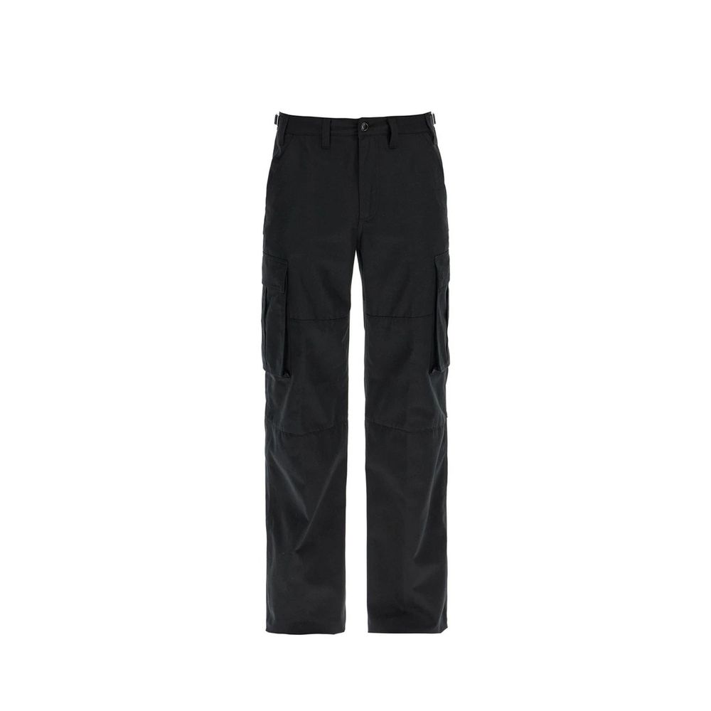 Pantalon cargo en coton noir Céline