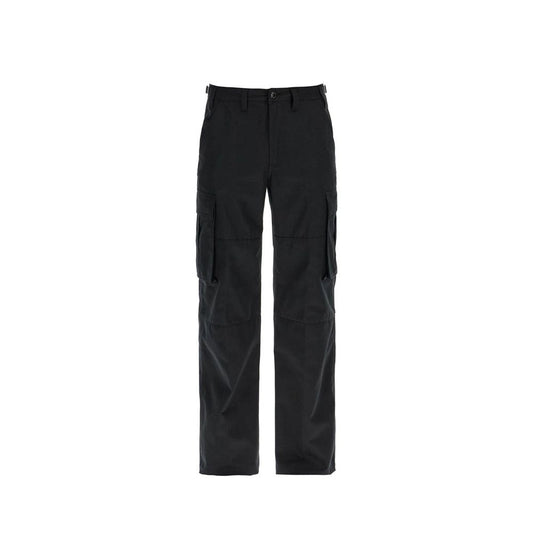 Pantalon cargo en coton noir Céline