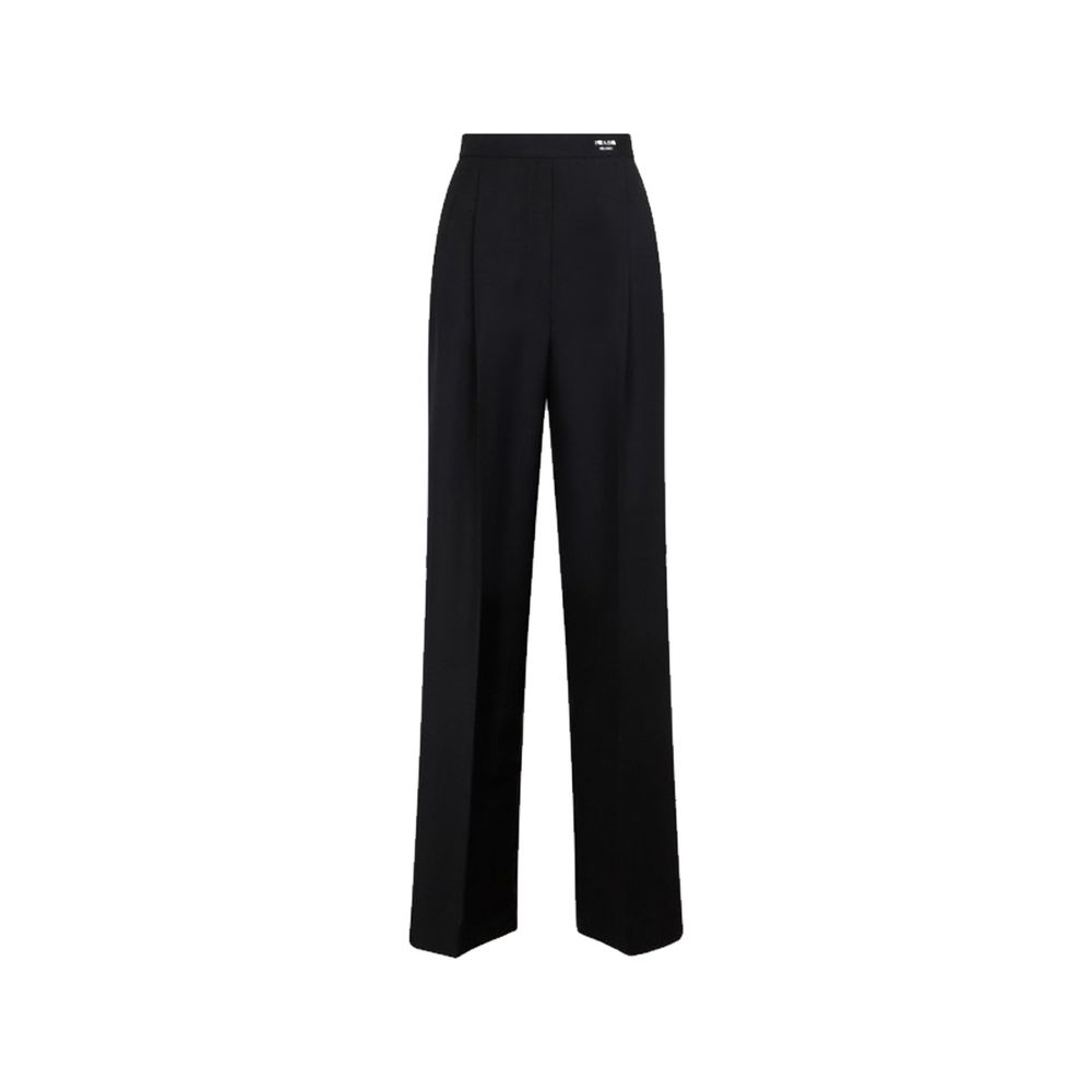 Prada Black Mohair Casual Pants for Women
