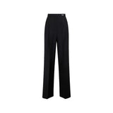 Prada Black Mohair Casual Pants for Women