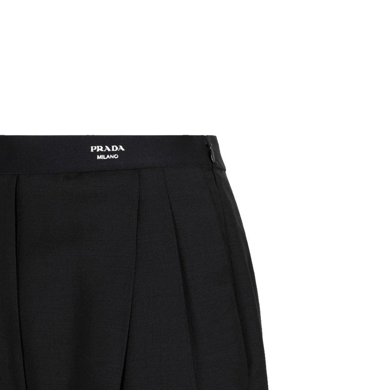 Prada Black Mohair Casual Pants for Women