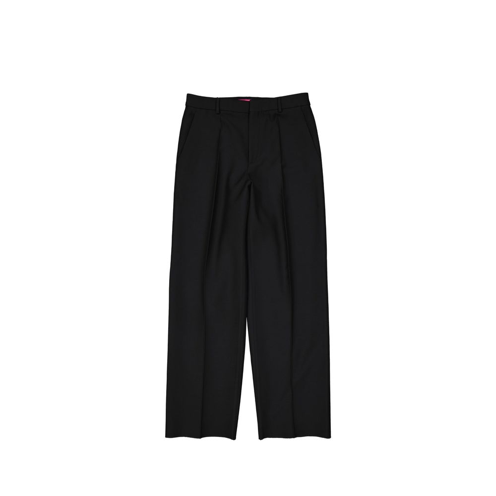 Valentino Black Silk Flared Pants for Women