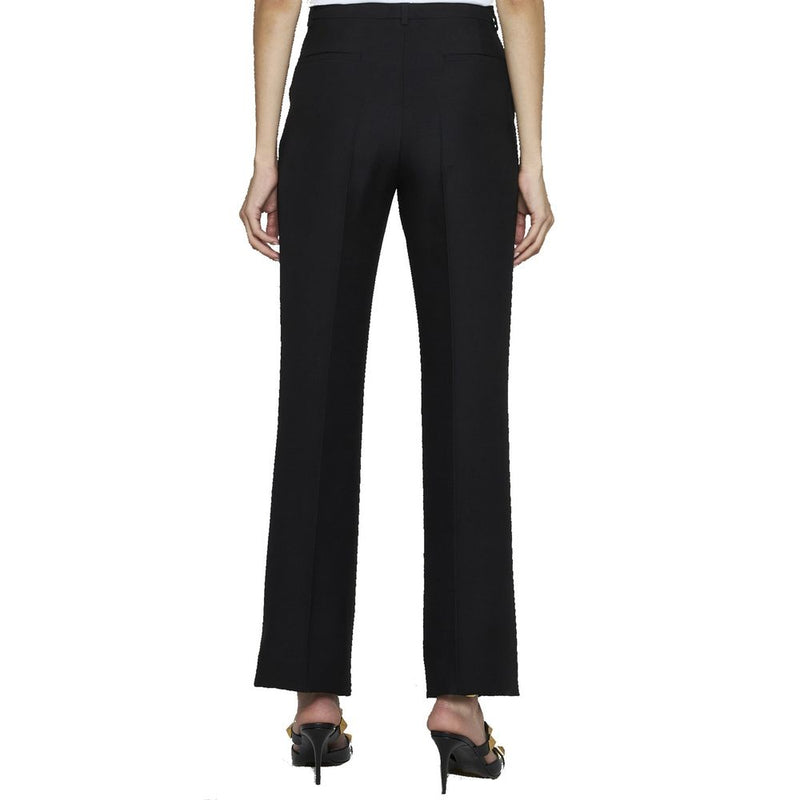 Valentino Black Silk Flared Pants for Women