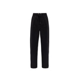 Pantalon décontracté Versace en coton noir