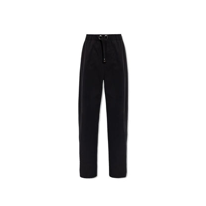 Versace Zwarte Katoenen Casual Broek