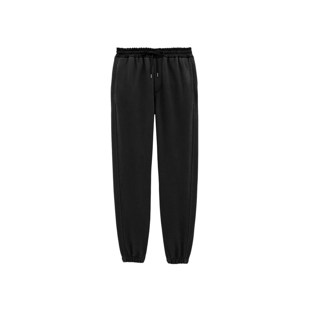 Pantalon de jogging Saint Laurent en coton noir (pantalon d'entraînement)