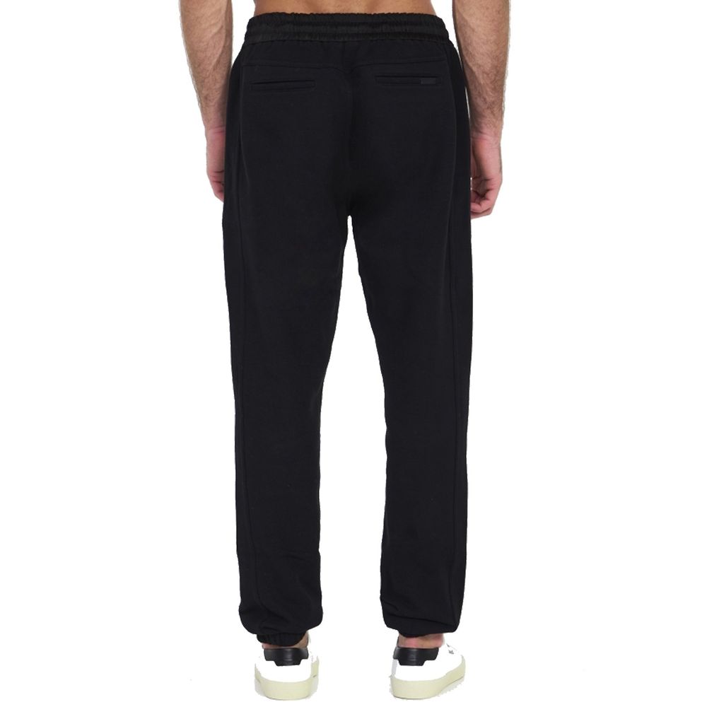 Pantalon de jogging Saint Laurent en coton noir (pantalon d'entraînement)
