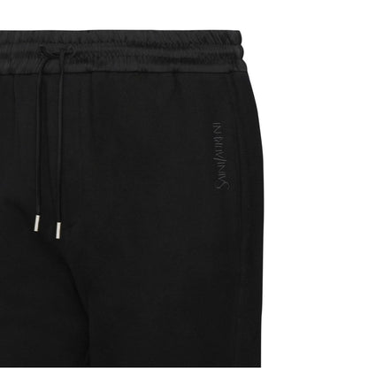 Pantalon de jogging Saint Laurent en coton noir (pantalon d'entraînement)