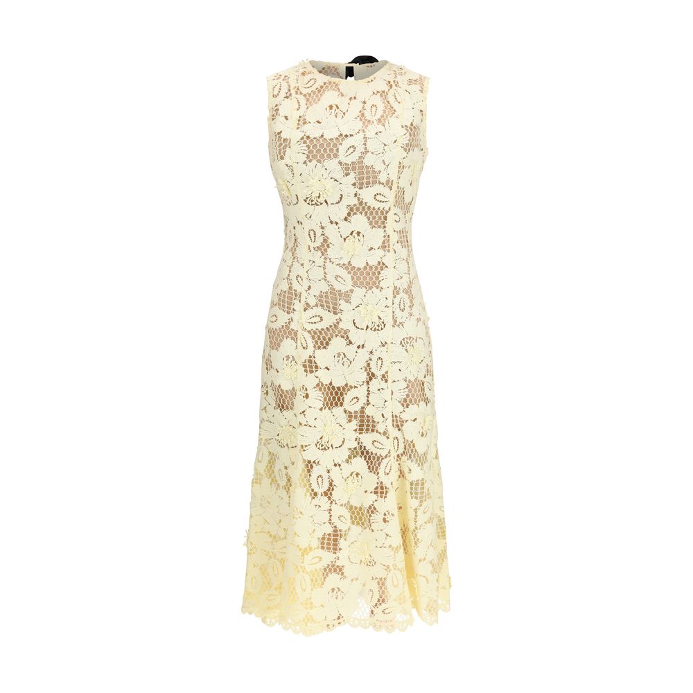 Self-Portrait Bicolor Polyester Midi Dress for Women