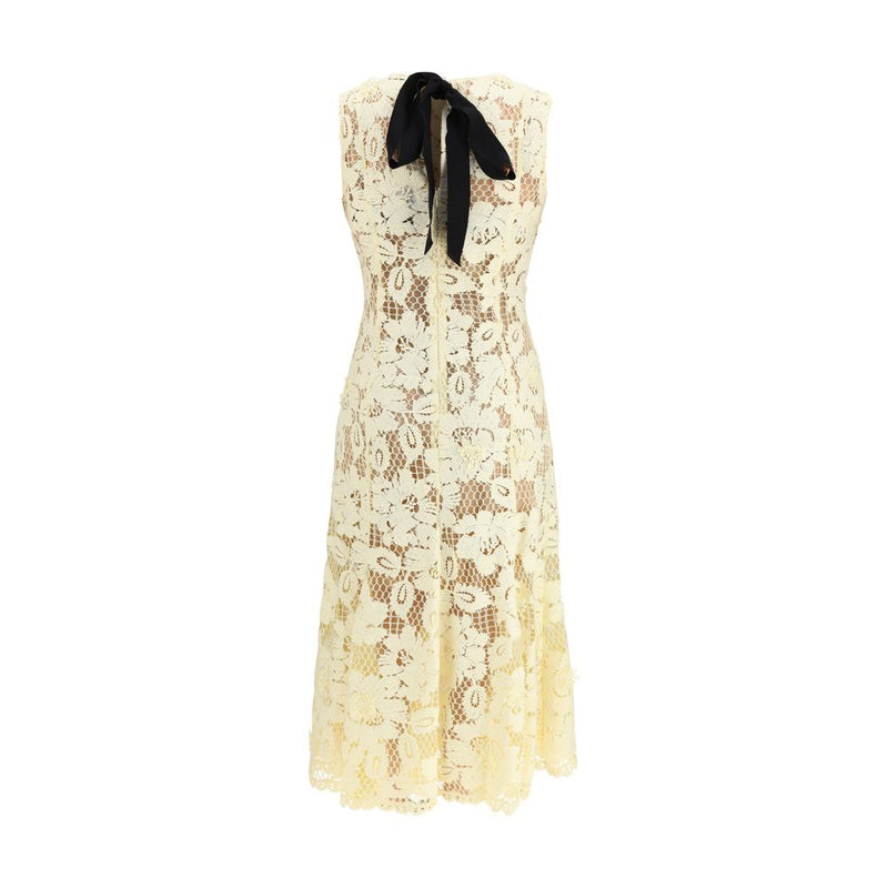 Self-Portrait Bicolor Polyester Casual Dress