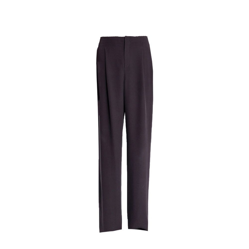 Saint Laurent Bruine Zijden Pantalon
