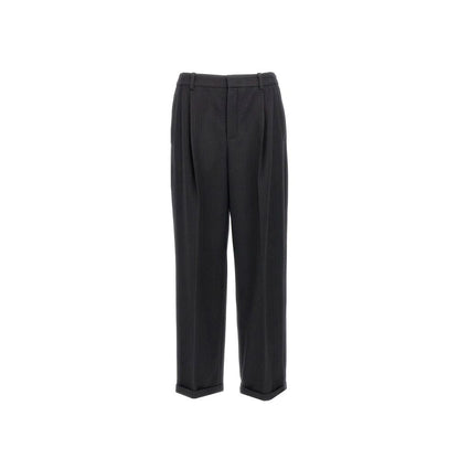 Saint Laurent Zwarte Kasjmier Casual Broek