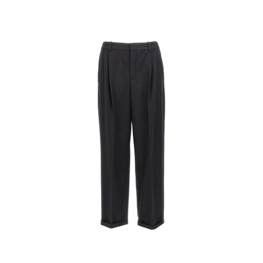 Saint Laurent Zwarte Kasjmier Casual Broek