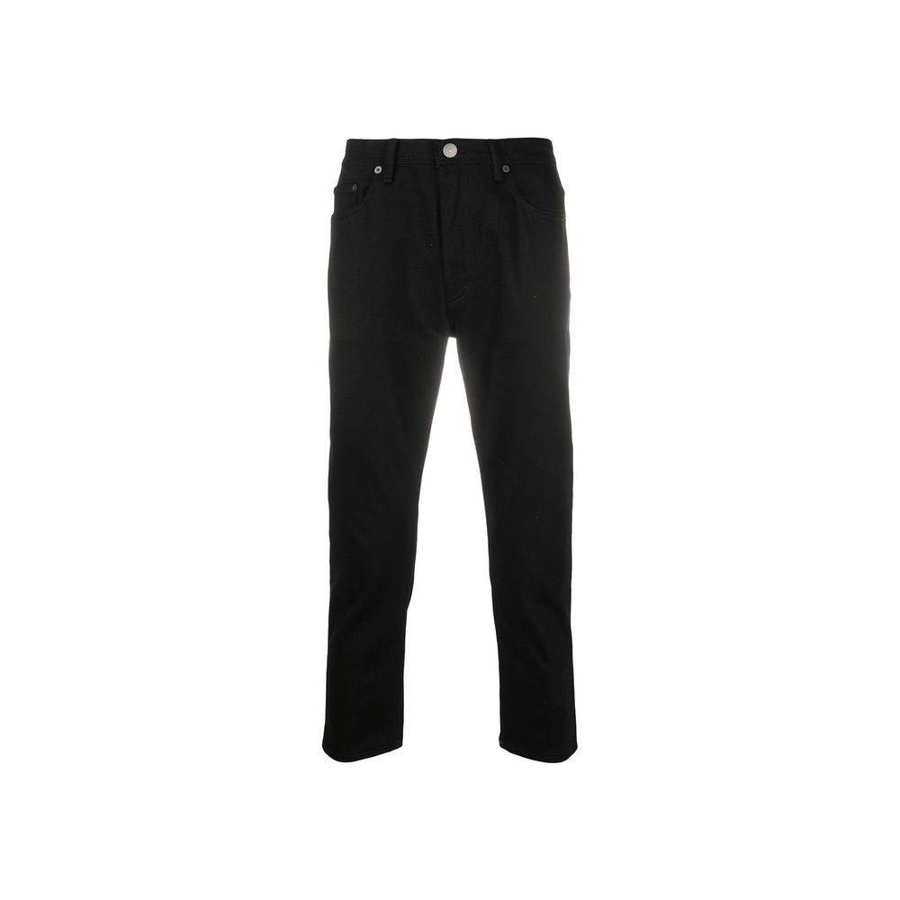 Acne Studios Black Cotton Straight-Leg Jeans for Men
