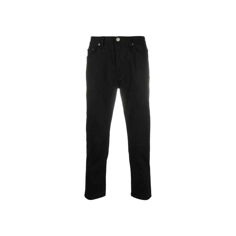 Acne Studios Black Cotton Straight-Leg Jeans for Men