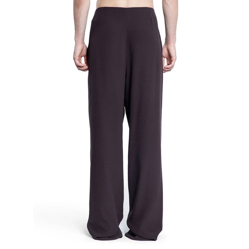 Saint Laurent Bruine Zijden Pantalon