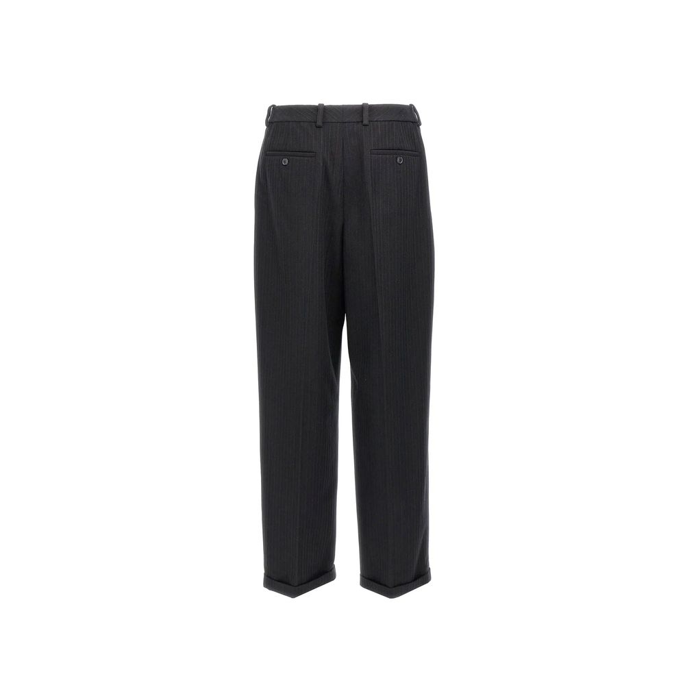 Pantalon décontracté noir en cachemire Saint Laurent