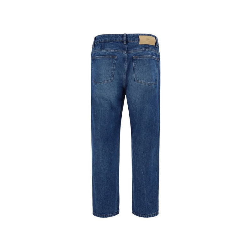 Ami Paris Blue Cotton Tapered Jeans for Men