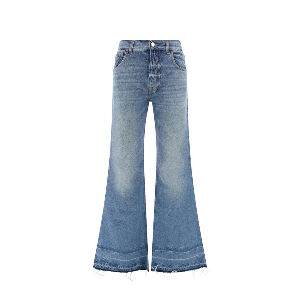 Chloé Blue Cotton Bootcut Jeans for Women