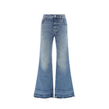 Chloé Blue Cotton Bootcut Jeans for Women