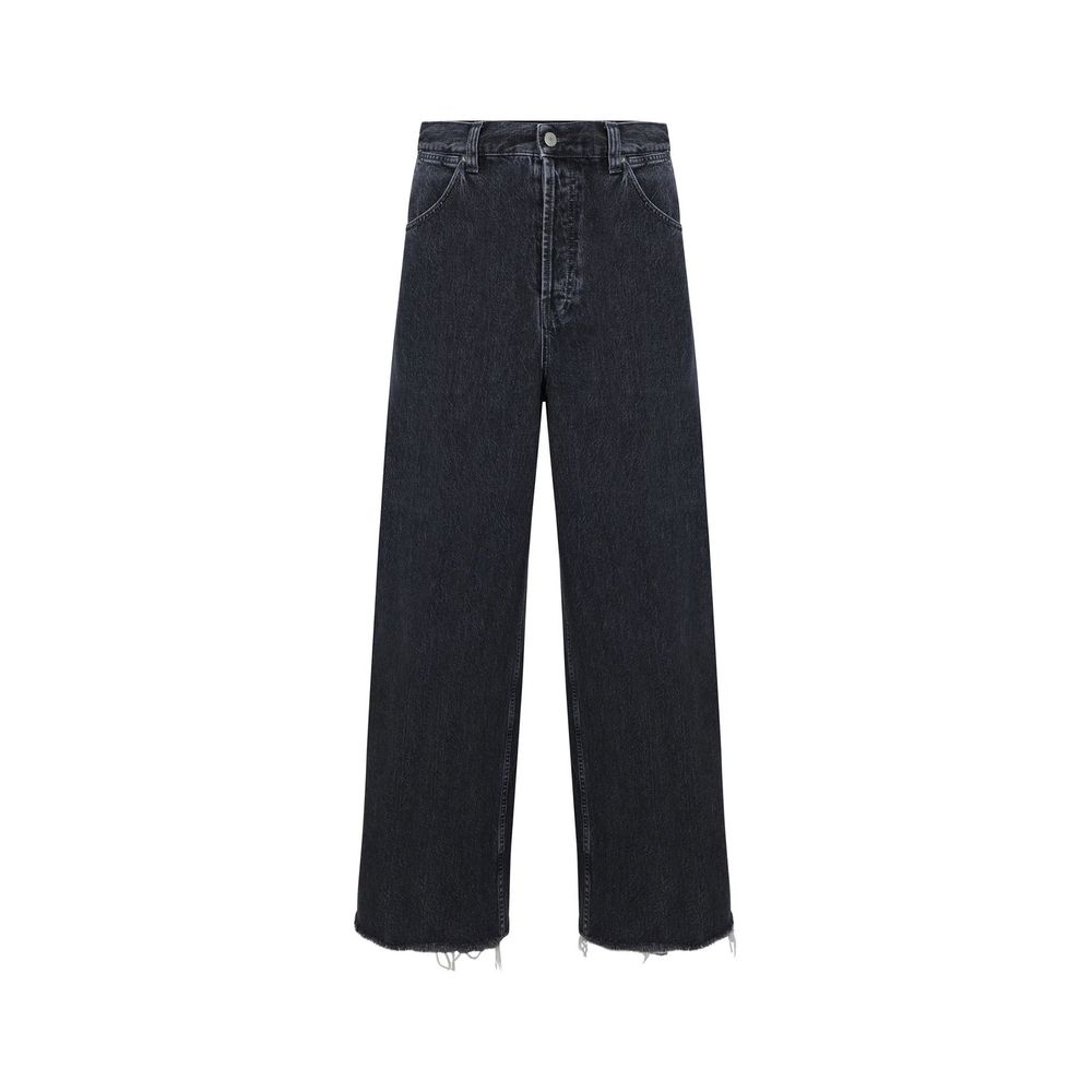 Jean en coton noir Gucci