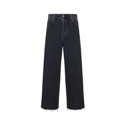 Jean en coton noir Gucci