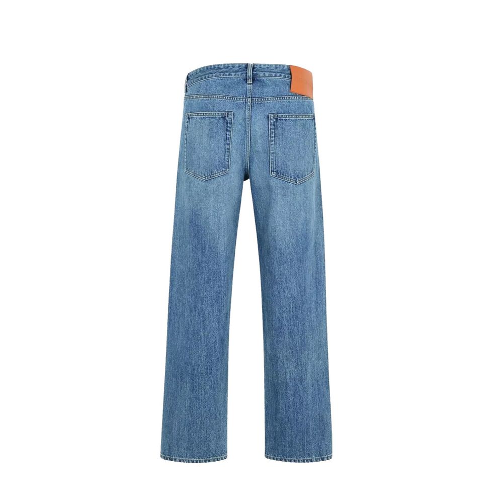 Jean droit en coton bleu Jil Sander