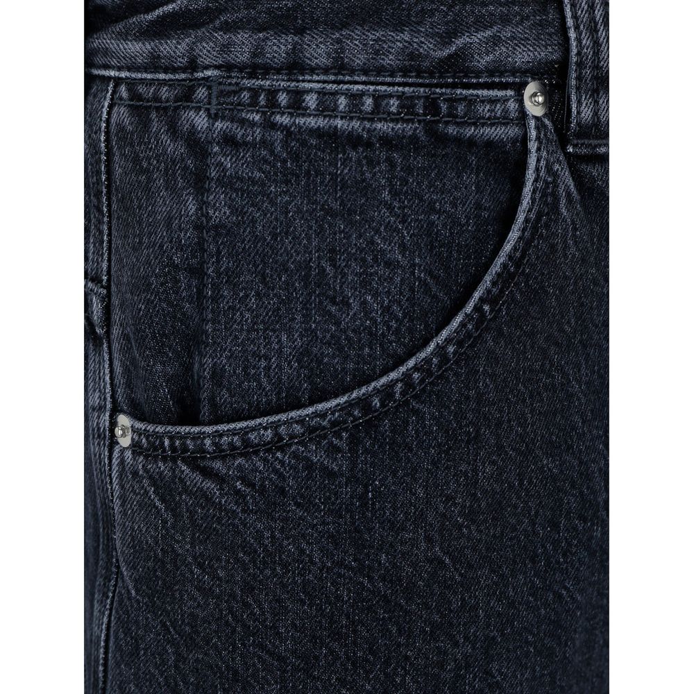 Jean en coton noir Gucci