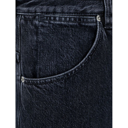 Jean en coton noir Gucci