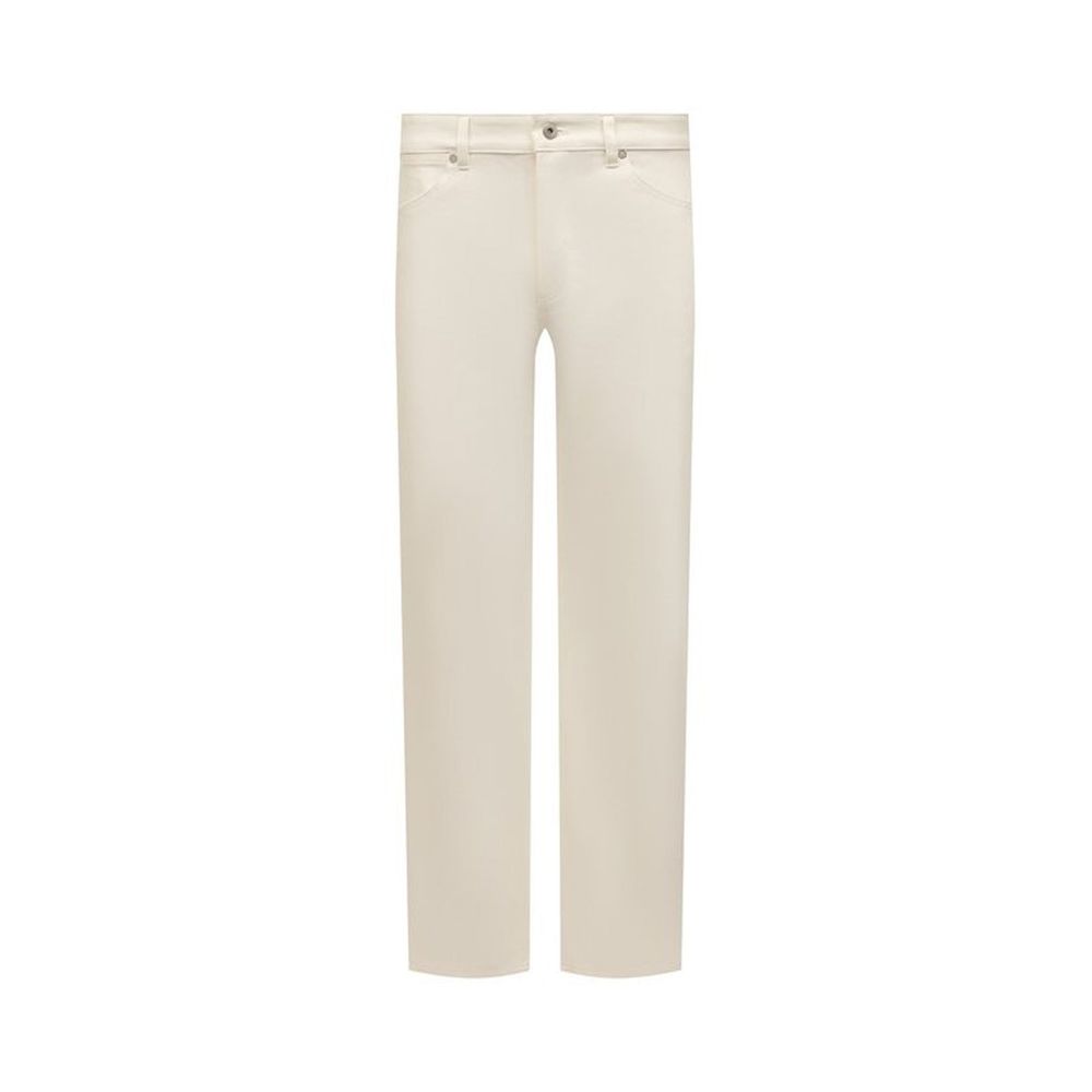 Jean en denim de coton blanc Jil Sander