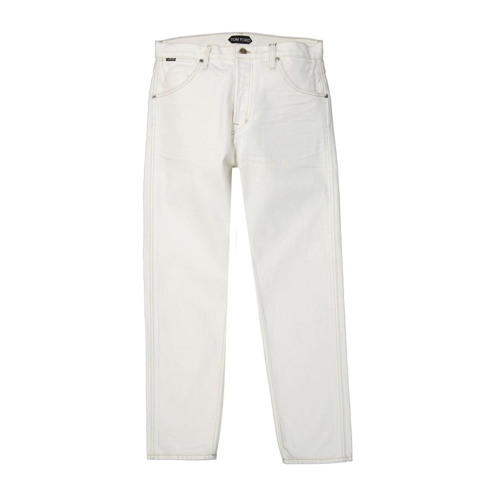 Jean en coton blanc Tom Ford