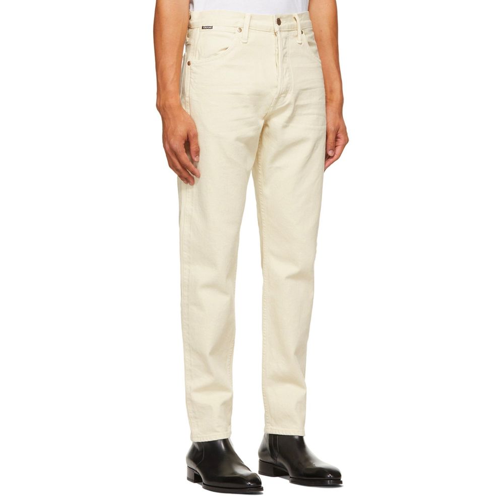Jean en coton blanc Tom Ford