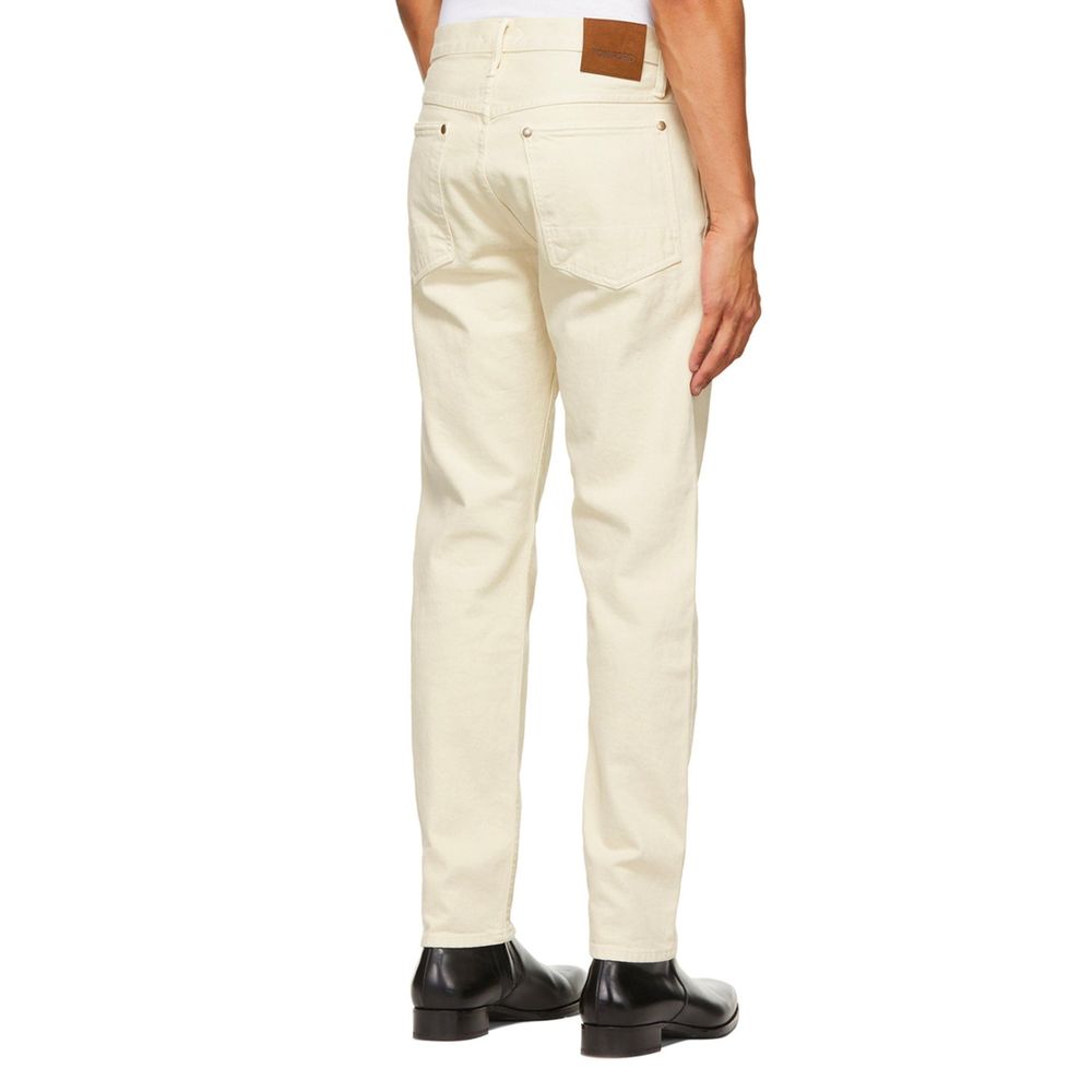 Jean en coton blanc Tom Ford