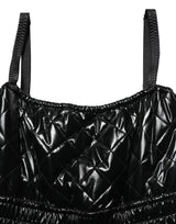 Dolce & Gabbana Black Sleeveless Romper Jumpsuit Dress