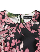 Dolce & Gabbana Multicolor Floral Brocade A-line Mini Dress