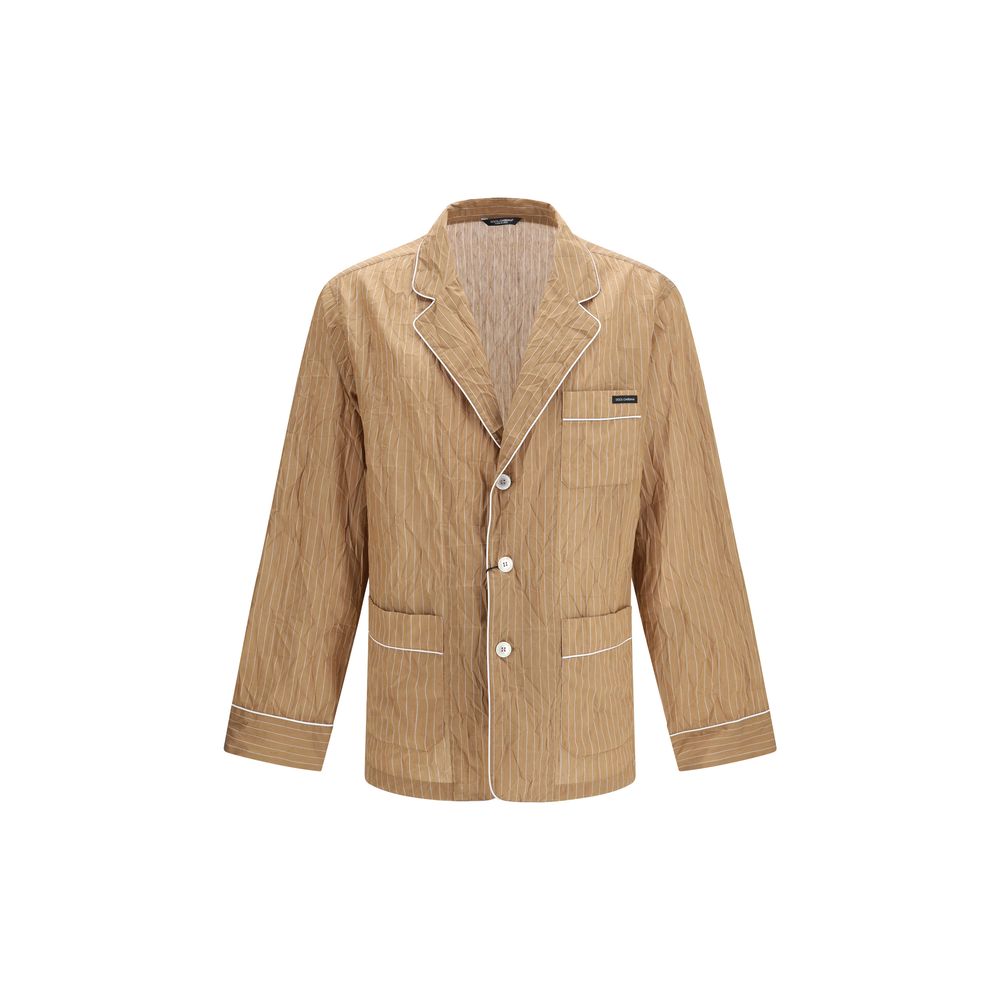 Dolce & Gabbana Beige Linen Robe - Sophisticated Comfort
