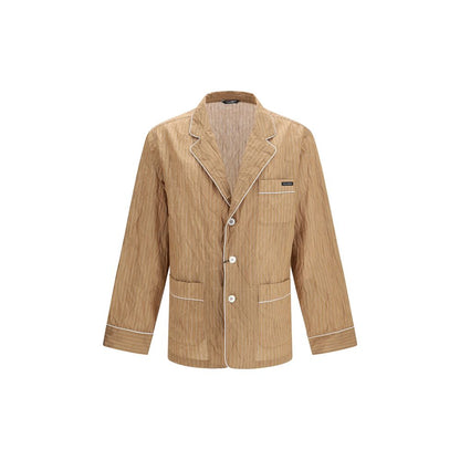Dolce & Gabbana Beige Linen Robe