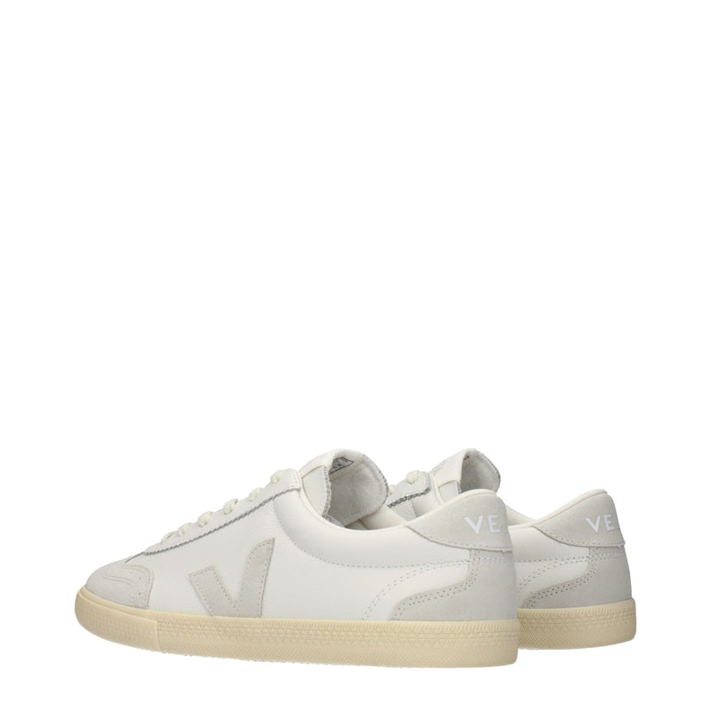 Veja White Leather Sneakers for Men