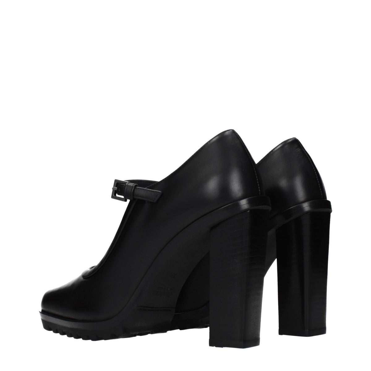 Max Mara Black Leather High Heel Pumps for Women