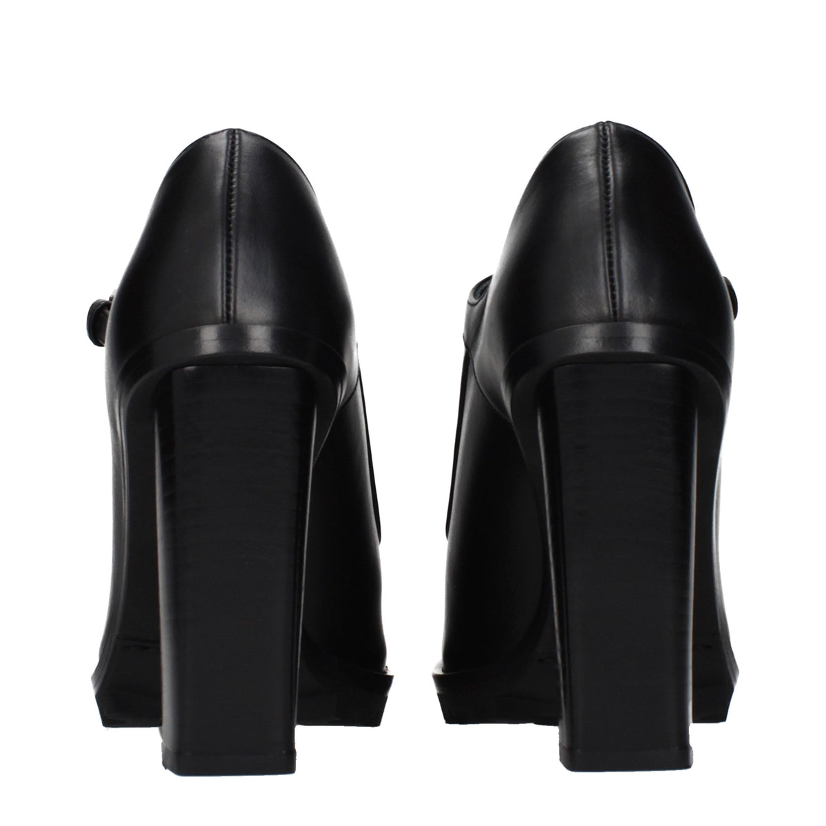 Max Mara Black Leather High Heel Pumps for Women