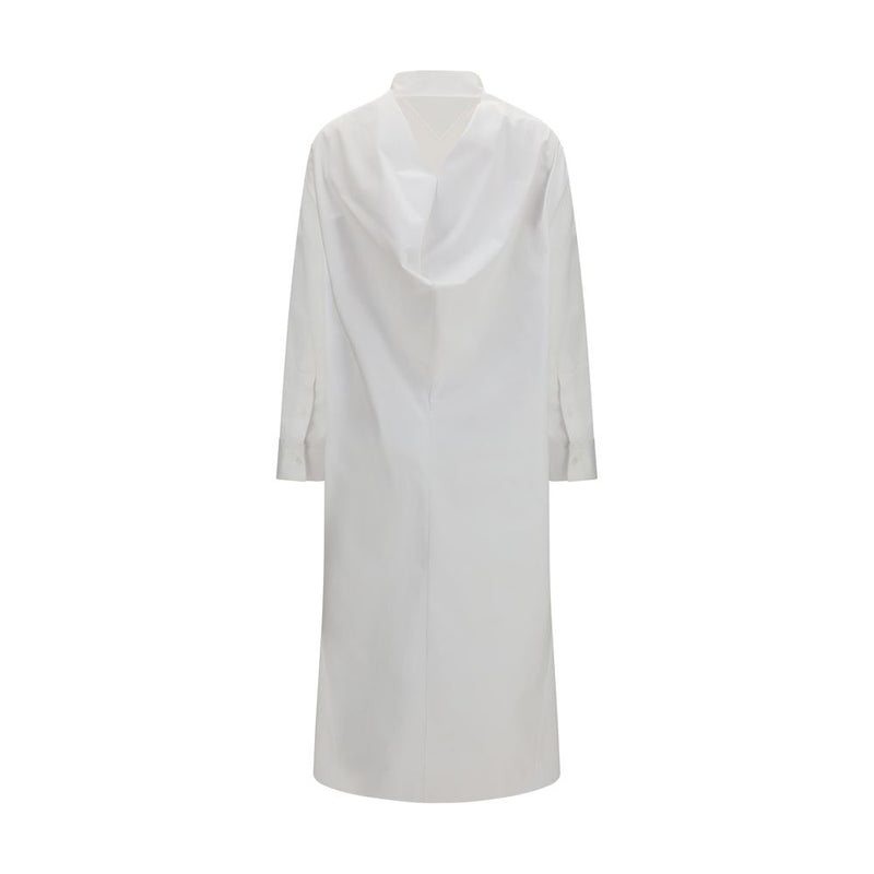 Balenciaga White Cotton Oversized Shirt Dress