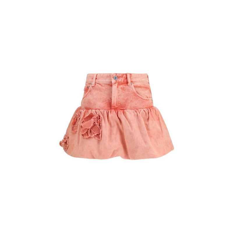 Ganni Multicolor Cotton Mini Bubble Skirt
