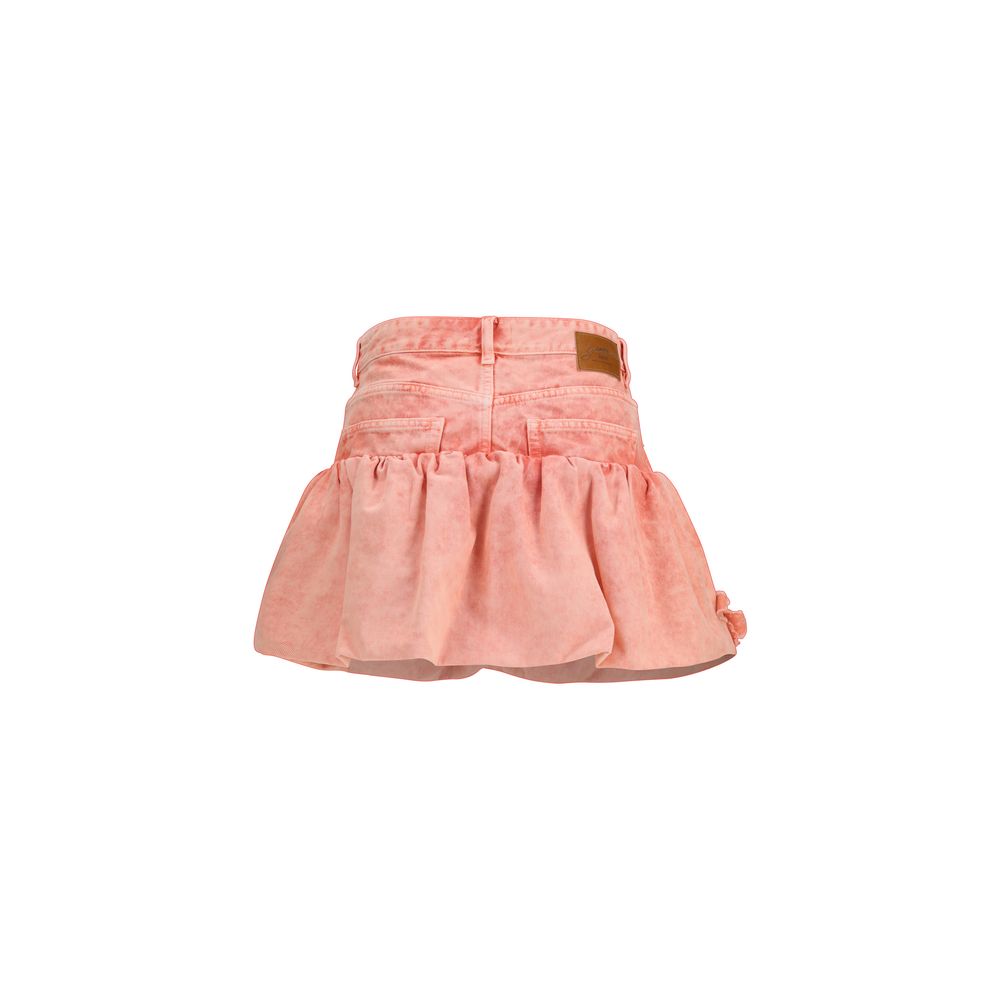 Ganni Multicolor Cotton Mini Bubble Skirt