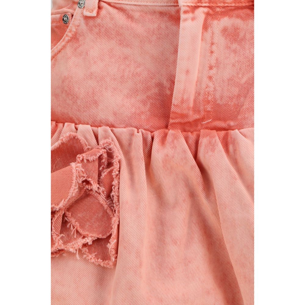 Ganni Multicolor Cotton Mini Bubble Skirt