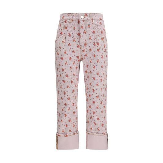 Pantalon décontracté Ganni en coton multicolore