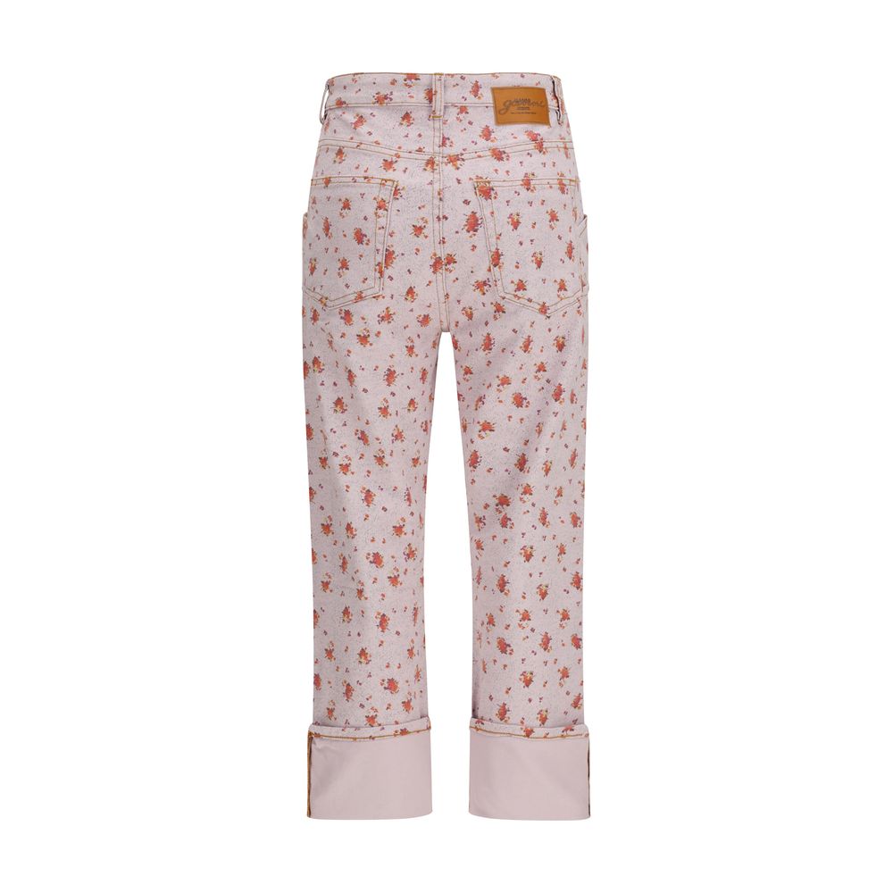 Pantalon décontracté Ganni en coton multicolore
